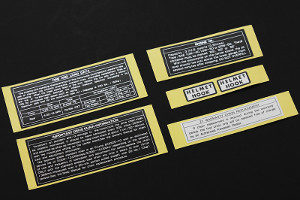 Kawasaki Warning/Caution decal set Z1