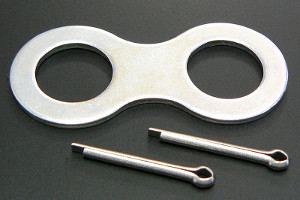 Z1 Rear brake shoe washer and pins