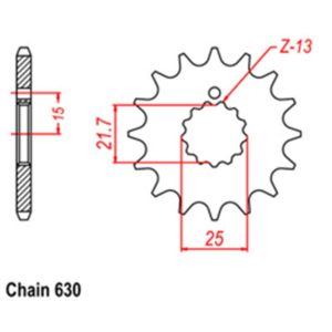 13 Tooth Front Sprocket