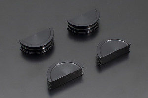 Cam End Plugs Aluminium; Black Anodised