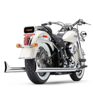 COBRA Chrome Bad Hombre Fishtail True Dual Exhaust System to suit 2007 through to 2017 Softail models