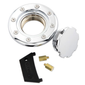 Kuryakyn Vented Flush Mount Gas Cap Chrome.  H-D K8309