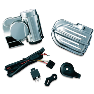 Kuryakyn Super Deluxe Wolo Bad Boy Horn Kit Chrome