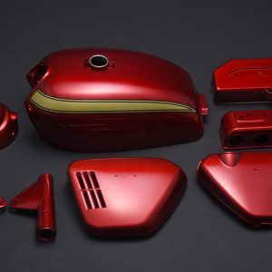 Honda CB750K0 Complete Painted Body Set - Candy Red