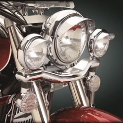 7" CHROME HEADLIGHT VISOR