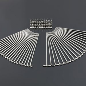 Front Stainless Spoke Set - 4 hole disc