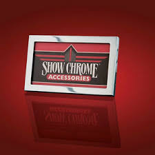 Show Chrome License Plate Frame - Small, 3-2