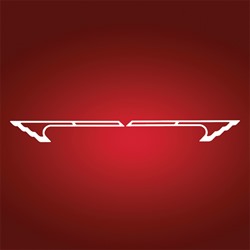Description Show Chrome Accessories (Big Bike Parts) CRUIS WING 500 ACCENT GRILLES These decorative tapered chrome steel accent strips give the feel of winged flight. These accents are19-3/4 long and can be used as fairing, fender or side cover accents on touring and cruiser motorcycles, trikes and trailers. Attaches with double sided tape provided. CRUIS WING , 500 Accent Grilles, Fits Goldwing, Cruisers, etc.
