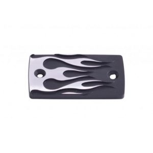 Highway Hawk Black Flame Master Cylinder Cover for Suzuki
