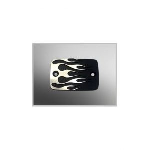 Highway Hawk Flame Master Cylinder Cover for Kawasaki