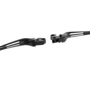 Lever Set 'WIDE BLADE' Black for Harley Davidson