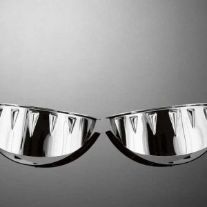 Headlight/Spotlight Visor set TECHGLIDE Chrome