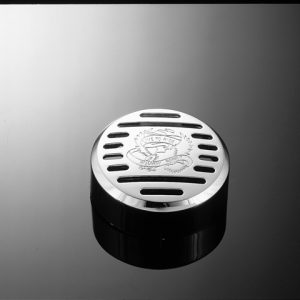 Chrome ABS 'Live to Ride' Horn Cover 88mm diameter