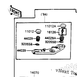 11012-1413 Fork Cap 1984-86 ZX9