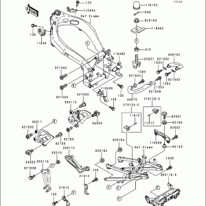 11049-1335 Bracket LH Radiator ZX7