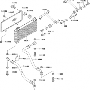11049-1437 Bracket LH Zx6
