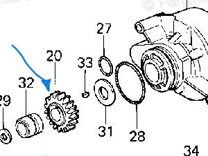 16085-1009 GEAR,TIMING ADVANCER Z1300