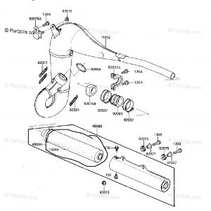 18046-1017 WOOL,MUFFLER BAFFLE KX500