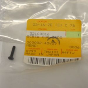 221C0316 SCREW-CSK-CROS,3X16 - HANDLEBAR