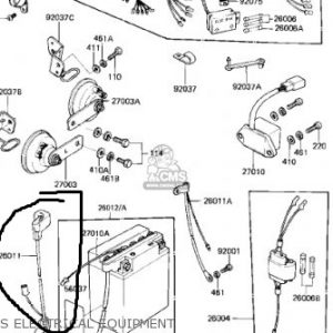 26011-1158 WIRE-LEAD,BATTERY Gpz750R1