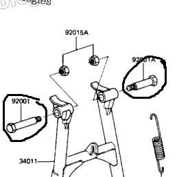 92001-1377 BOLT,FLANGED,8X38