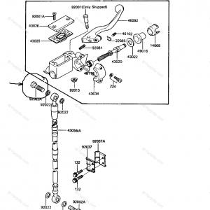 92002-1648 BOLT,LEVER SET. KDX200