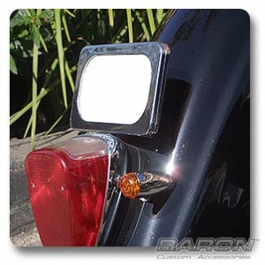 Baron Custom Accessories Laydown License Plate Kit Kawasaki VN1500/1600/2000