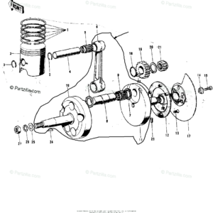 13036-036 CRANK/CONROD ASSY F9/8