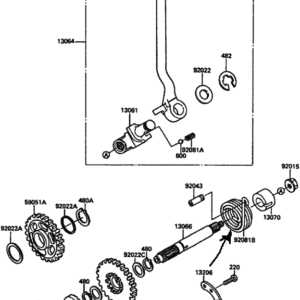 92081-1706, SPRING,KICK STARTER