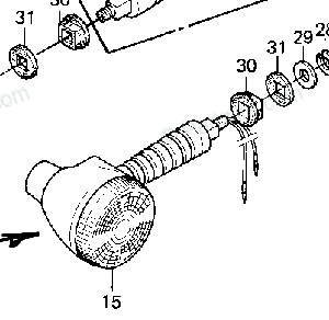 23037-1040 LAMP ASSY,REAR SIGNAL LAMP.