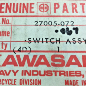 27005-072. SWITCH-ASSY-IGNITION