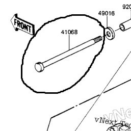 41068-1086 AXLE,RR