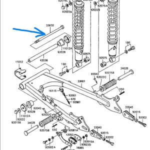 33032-1005 SHAFT, SWING ARM