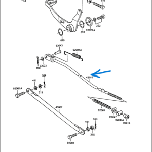 43011-1009 ROD, BRAKE
