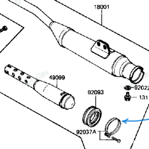 92037-1190 CLAMP MUFFLER