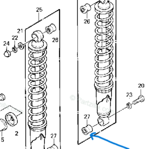 92075-1216 BUSHING, SHOCK ABSORBER