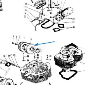 11012-009 CAP AIR CLEANER R.H