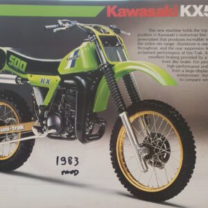 1983 Kawasaki KX500 Sales Brochure