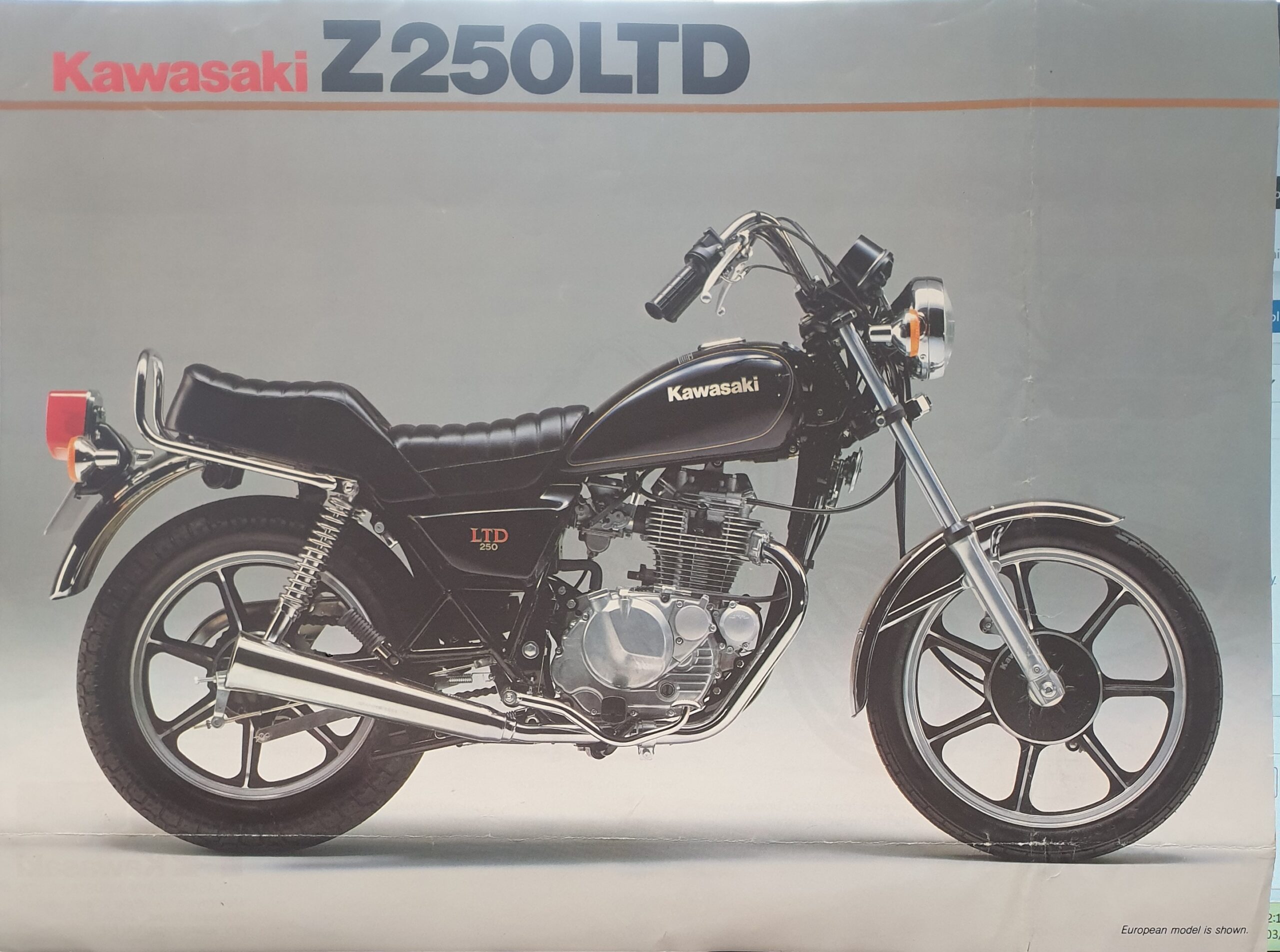 1983 Kawasaki Z250LTD G3 Sales Brochure - zPower Australia