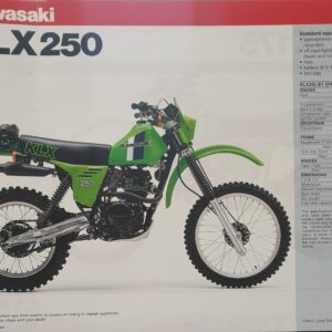 1982 Kawasaki KDX250 and 175 Sales Brochure
