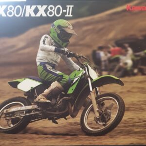 1986 KAWASAKI KX80/KX80-II SALES BROCHURE