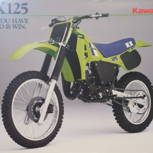 1986 KAWASAKI KX125-C1 SALES BROCHURE
