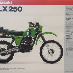 1985 KAWASAKI KLX250-B1 & KDX175-B1 SALES BROCHURE