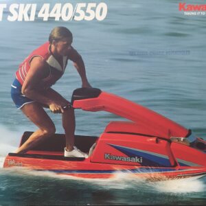 1985 KAWASAKI JS440-A9 AND JS550-A4 JET SKI SALES BROCHURE