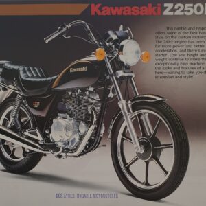 1985 KAWASAKI Z250-V1 LTD SALES BROCHURE