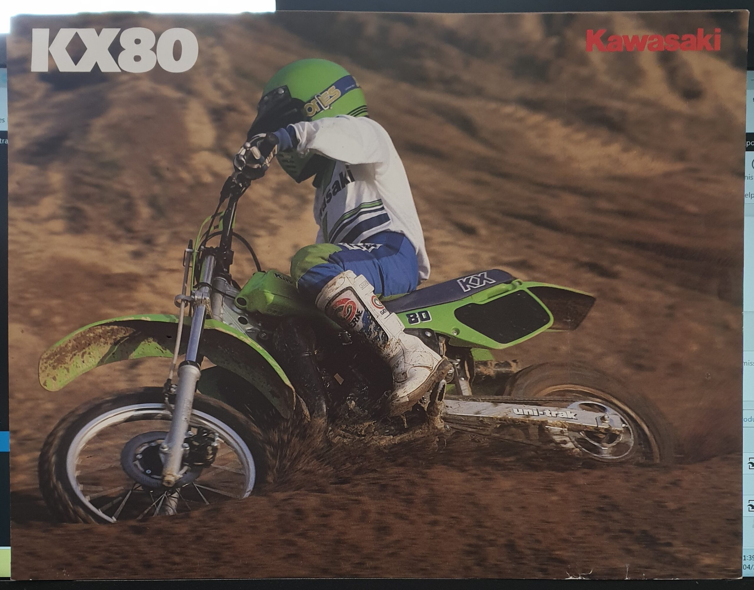 1985 KAWASAKI KX80-E3 SALES BROCHURE - zPower Australia