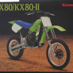 1987 KAWASAKI KX80H/KX80K SALES BROCHURE