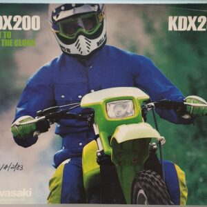 1982 KAWASAKI KDX250B SALES BROCHURE