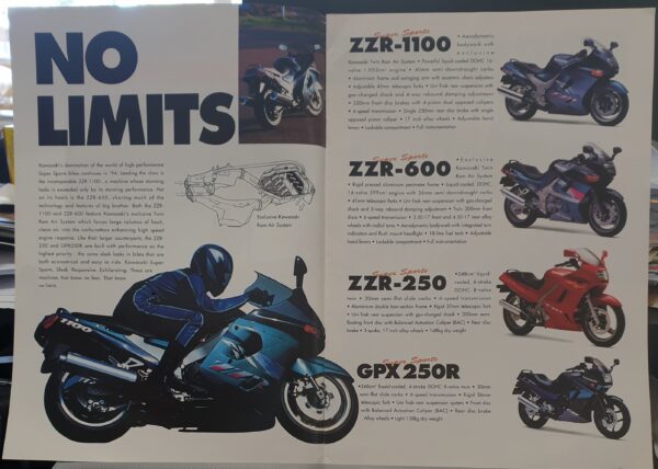 1994 KAWASAKI MODEL GUIDE SALES BOOKLET - zPower Australia