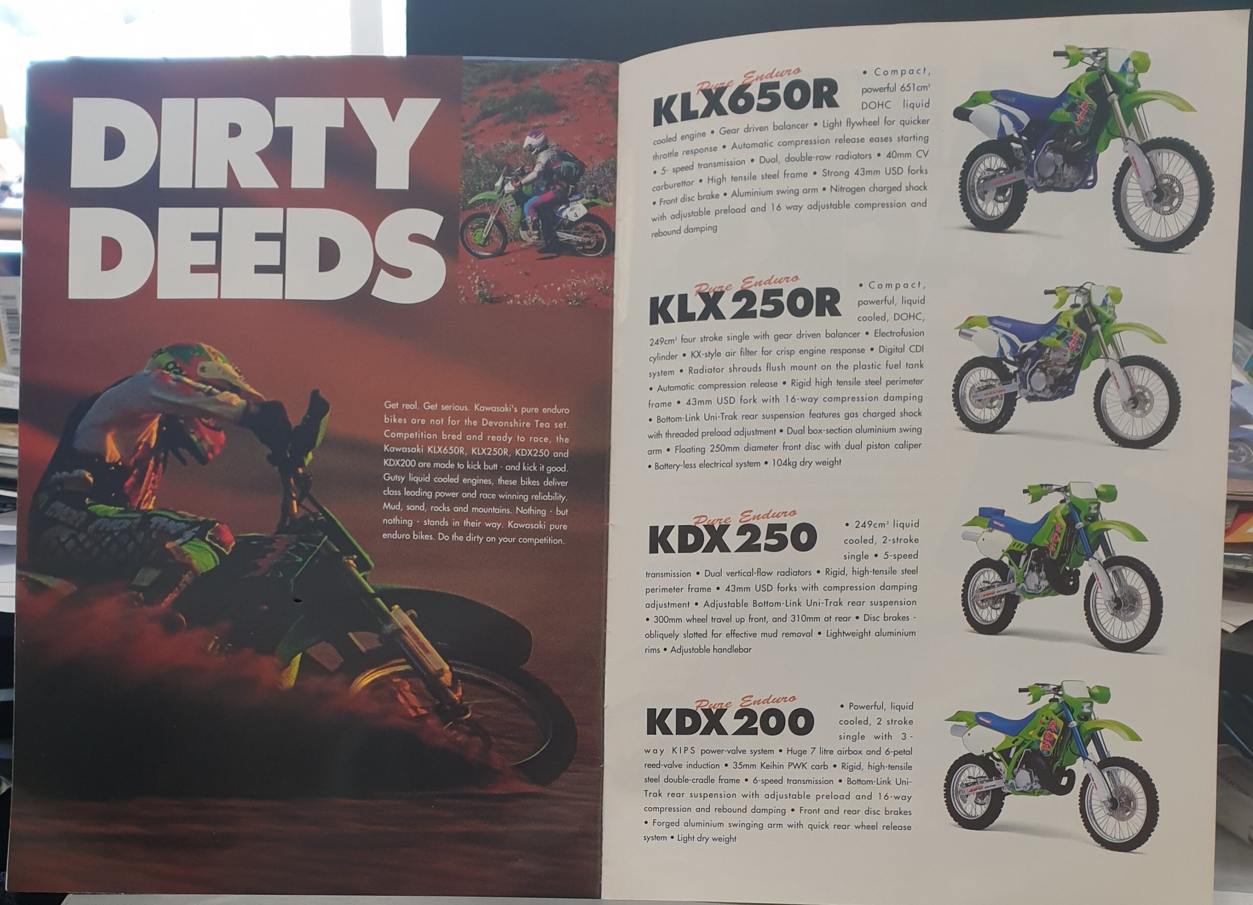 1994 KAWASAKI MODEL GUIDE SALES BOOKLET - zPower Australia